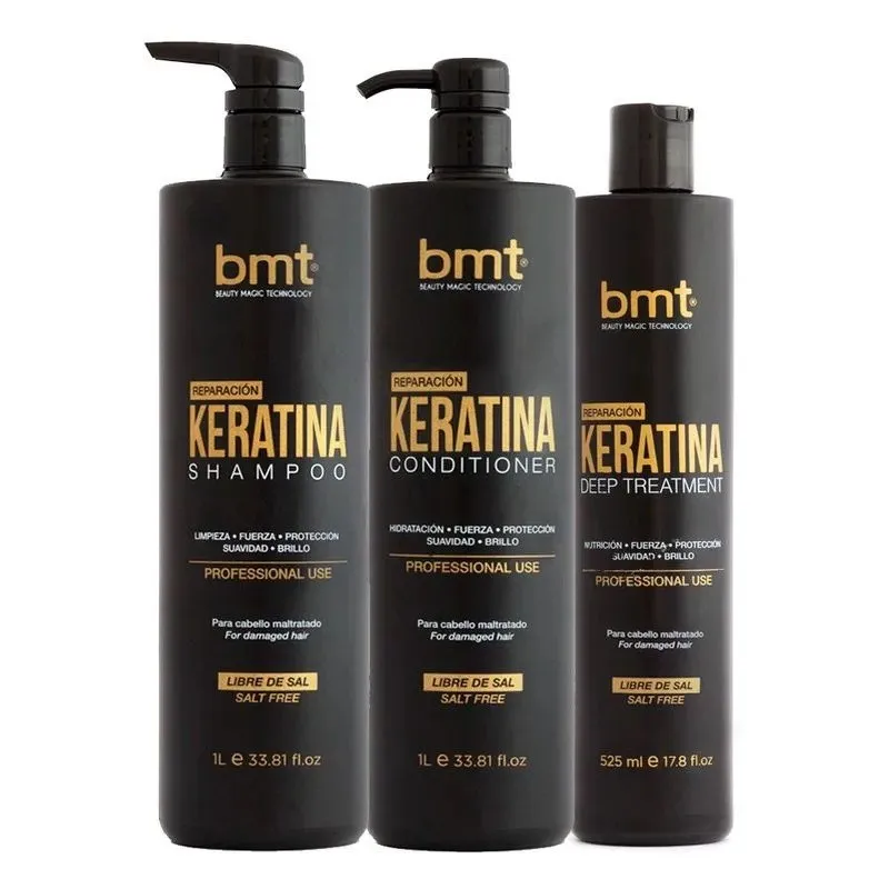Pack BMT Keratina (shampoo + acondicionador + tratamiento)