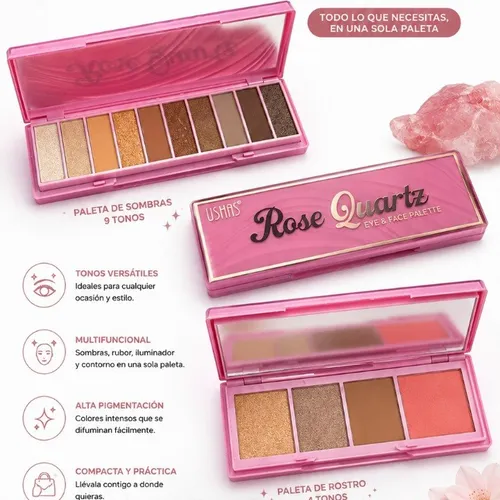 Paleta de sombras Duo Rose Quartz