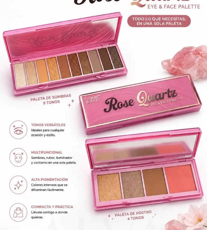 Paleta de sombras Duo Rose Quartz
