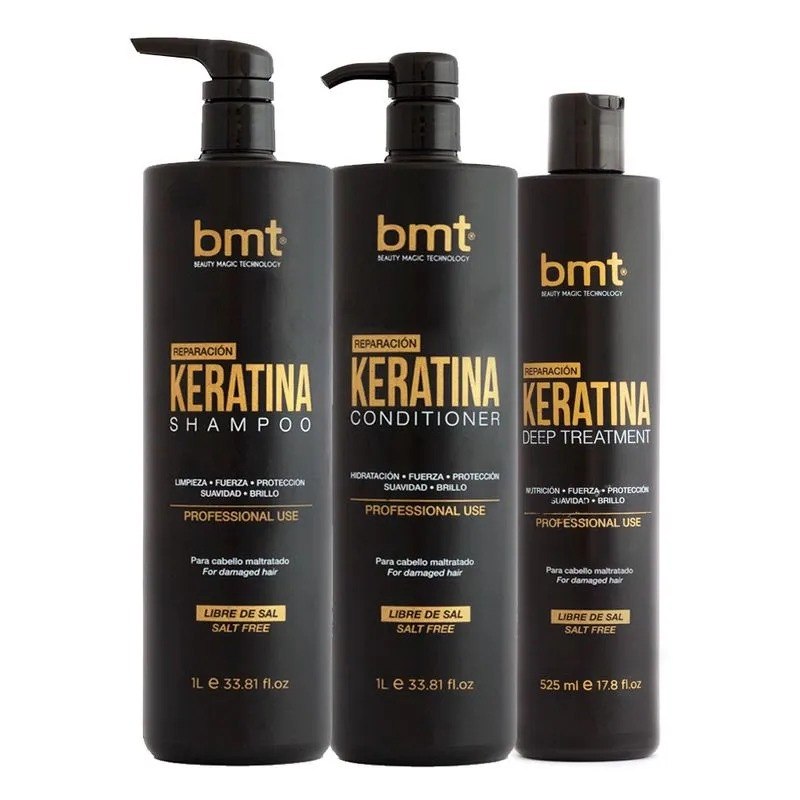 Pack BMT Keratina (shampoo + acondicionador + tratamiento)